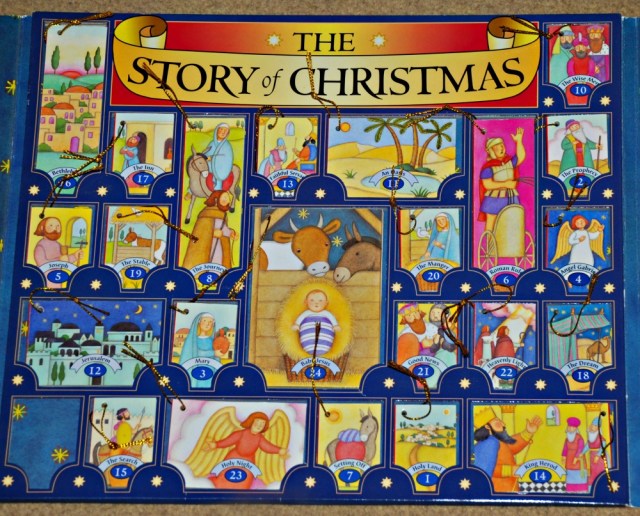 The Story of Christmas book set contains 24 mini booklets which you hang on the Christmas tree in the build up to Christmas