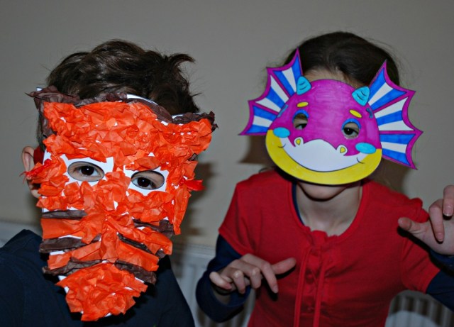 Easy craft to do with kids. Mask templates from Activity Village