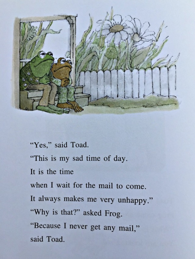 Frog and Toad Are Friends. An extract from the story The Letter