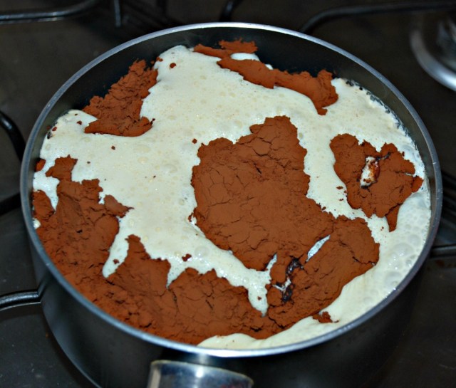 Geology Lab for Kids. The Cocoa Crust experiment shows the effect of the heat from inside the earth
