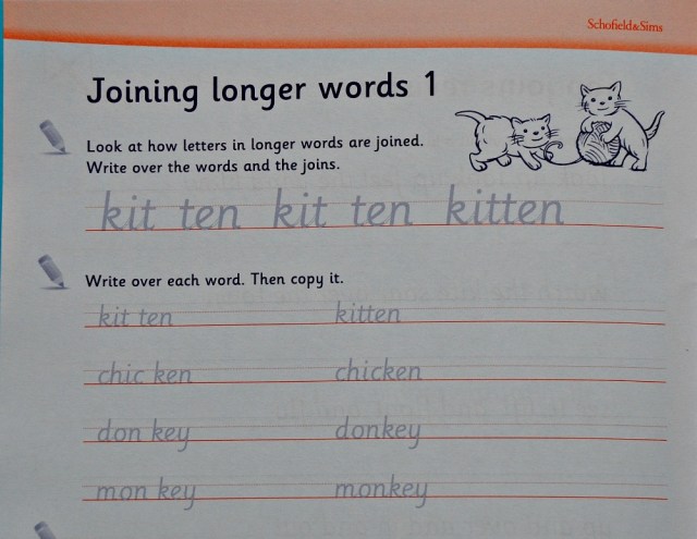 Schofield & Sims Handwriting Practice 2 book. Joined up writing practice key stage 2 ages