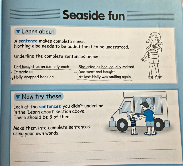 At Home With Punctuation by Oxford University Press. Sentence page