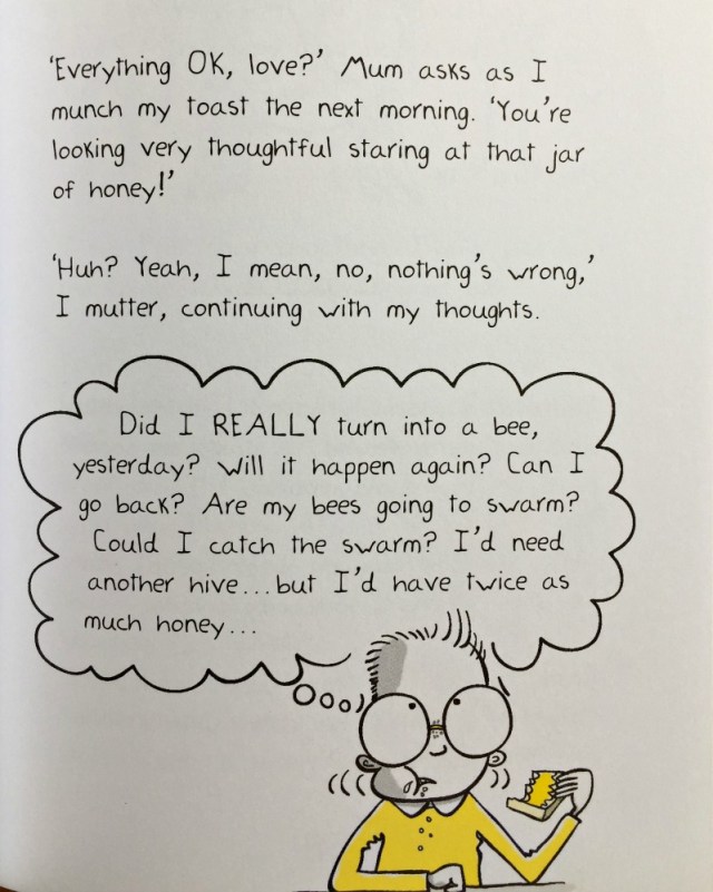 Bee Boy Clash of the Killer Queens. A great starter chapter book as the text is nicely set out making it less intimidating