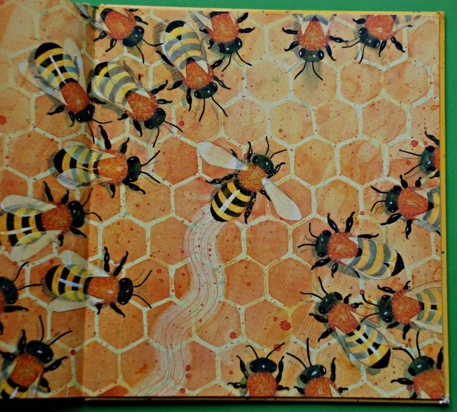 Flight of the Honey Bee. Scout doing a bee dance to show the other bees where the flowers are