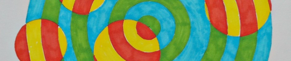 Geometry Art Project using a Maths Geometry set by ofamily learning together