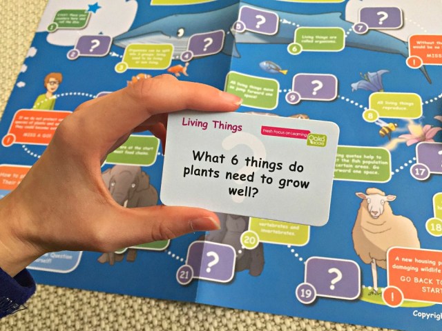 Living Things and Their Habitats Board game from Oaka Books, part of the topic pack for key stage 2