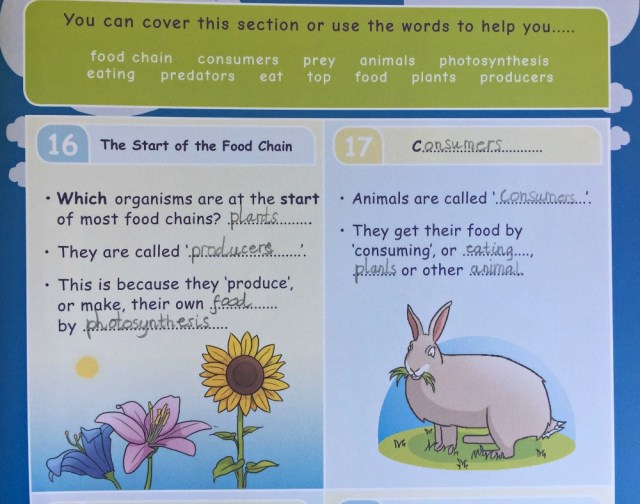 Oaka Books. Part of the Write Your Own Notes booklet from the Living Things and Their Habitats Topic Pack