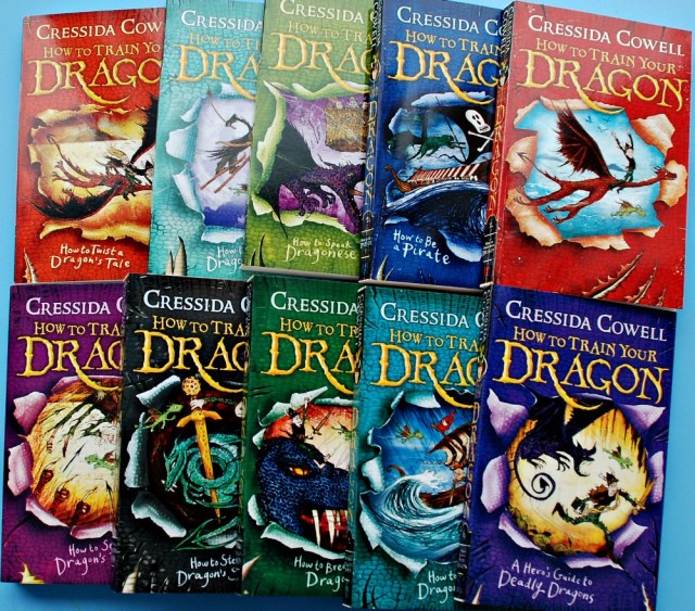 How to train your Dragon series of books by Cressida Cowell
