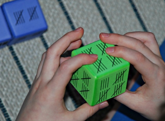 Multiple Representation Dice by Learning Resources. Foam dice that visually represent numbers to 20