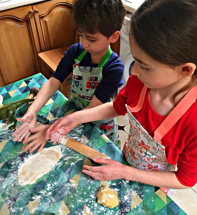 Baking Together always a fun a part of our home education