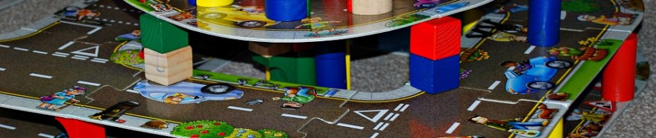 Giant Road Puzzle used to build a mult-leveled transport hub