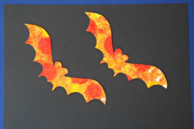 Kids bat picture made using Activity Village templates