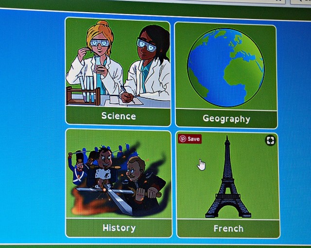 Oaka Digital Library includes 4 subjects. Science, Geography, History and French