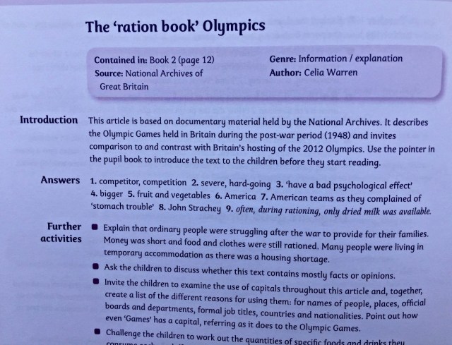 KS2 Comprehension books by Schofield & Sims. The Teacher's Guide