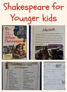 Shakespeare for younger kids. The Life and Times of William Shakespeare reader plus quote pages from Activity Village