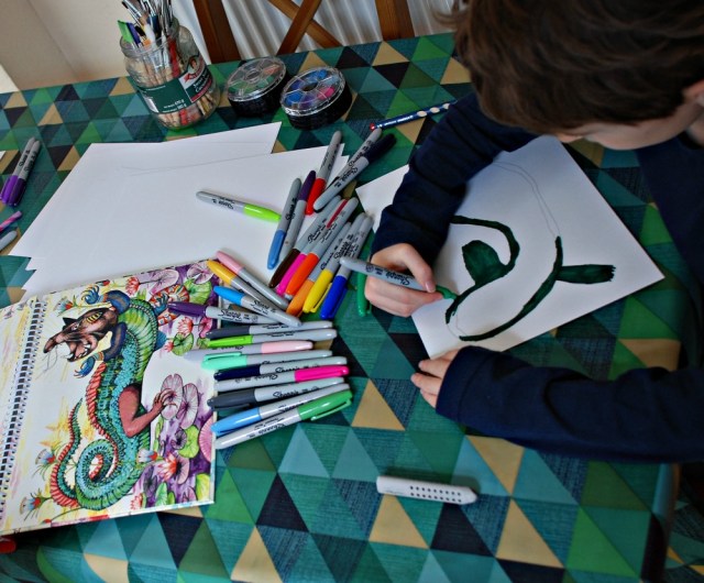 Using the Myth Match book to inspire new magical creatures