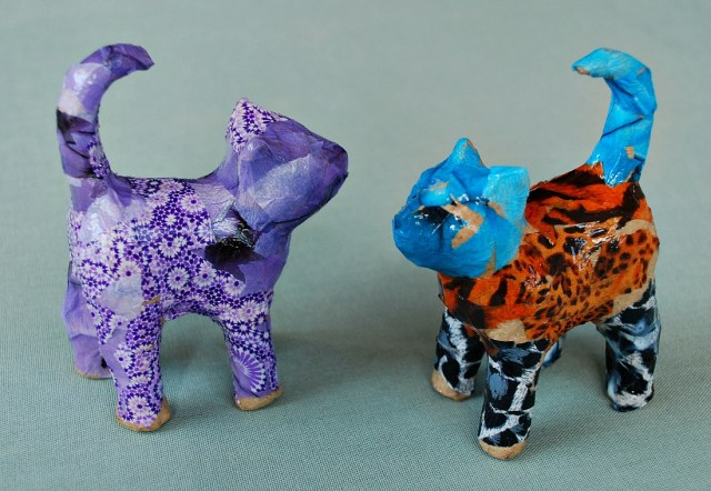 Decoupage Cats. Easy and fun crafting activity for children to do at home. Great all year round activity