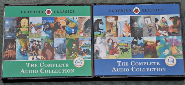 Ladybird Classics the Aomplete Audio Collection. Lots of classic stories perfect for kids to listen to in the car