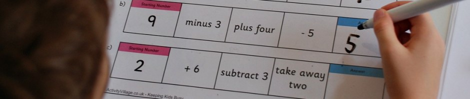 Practicing Maths with the Mental Maths gym pages from Activity Village