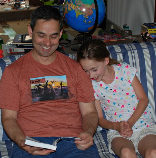 reading the Knock Knock! Joke book together