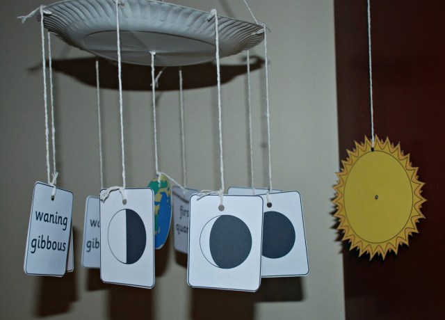 Phases of the Moon visual aid. Perfect for a learning at home activity. Home education