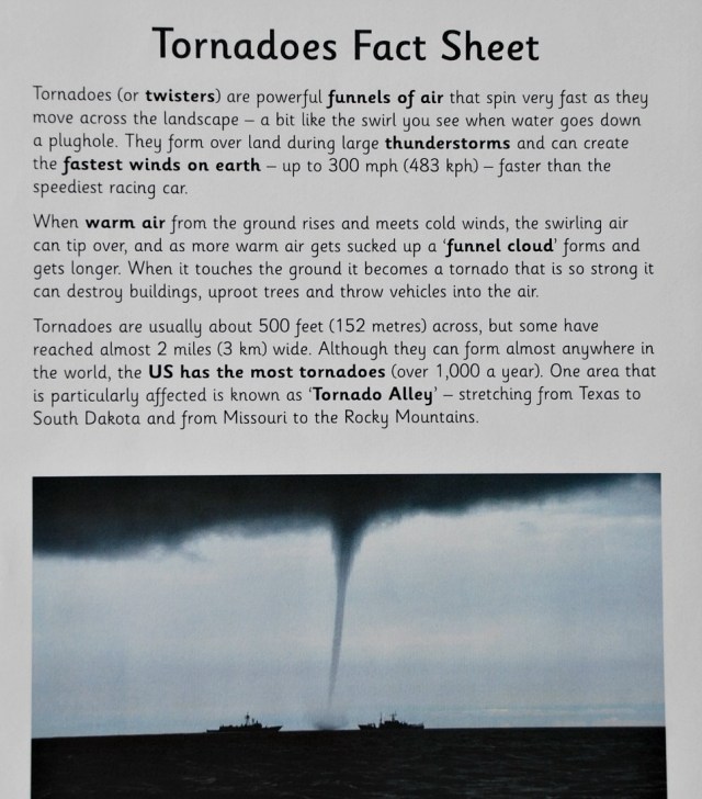 Tornado Fact Sheet from Activity Village