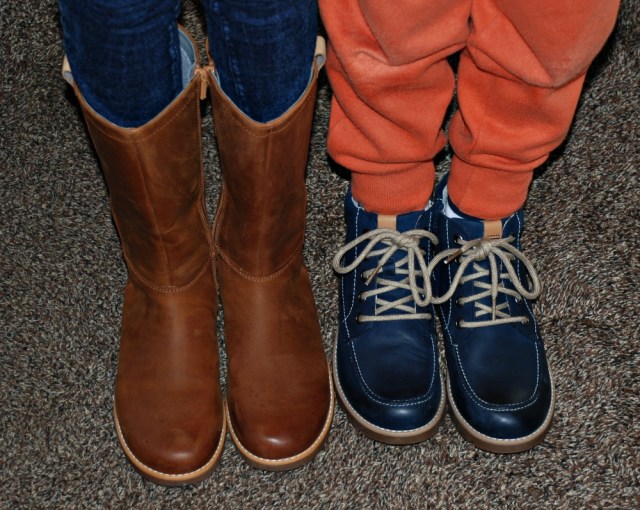 Winter shoe shopping for sensory kids