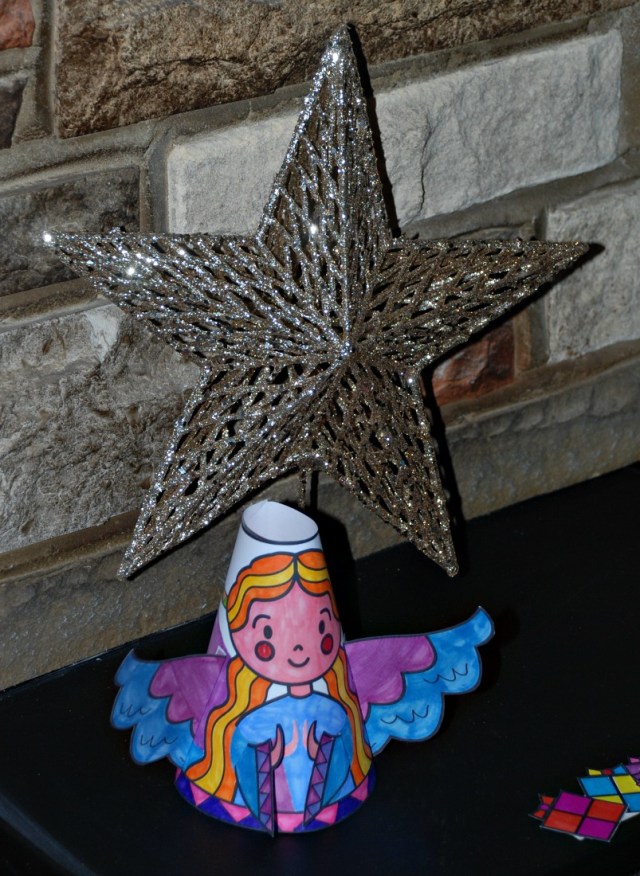 The MrsMactivity Angel part of their Christmas cone toy craft set