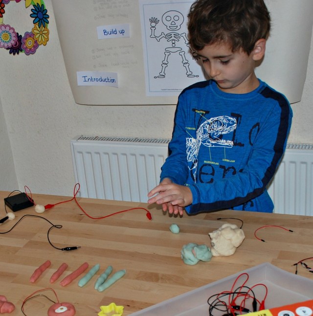 Playing with the conductive dough