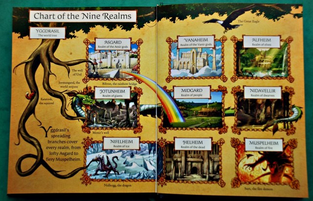 Usborne Norse Myths. The Chart of the Nine Realms