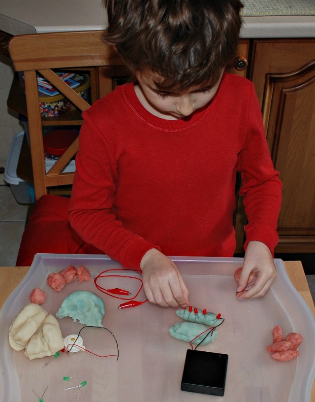 working on creating his own circuits