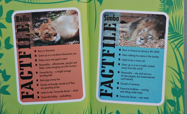 Born Free Bella and Simba Factfile