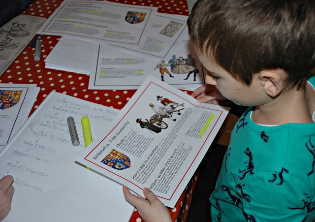 reading up about the Kings and Queens of England