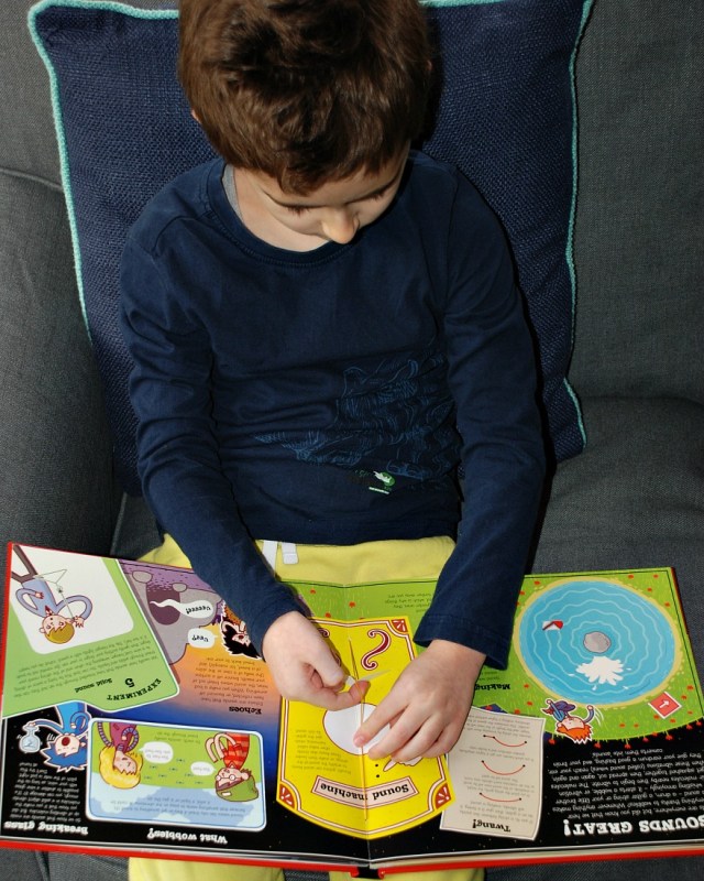 Super Science Feel the Force book. Includes a sound machine