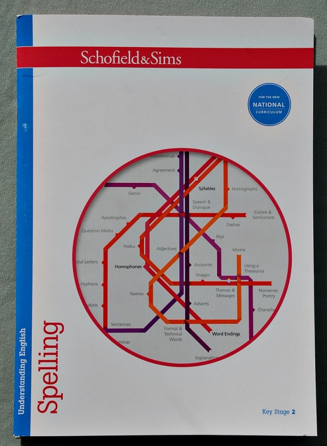 Schofield &amp; Sims Understanding English Spelling workbook. An english range of workbooks for Key Stage 2 ages