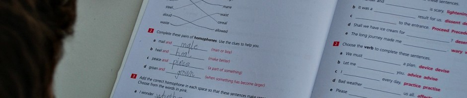 Working is the Schofield & Sims Understanding English Spelling workbook