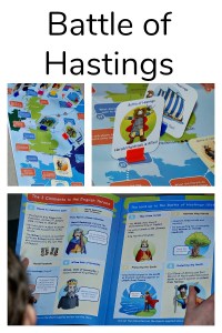 British History for kids. The battle of Hastings Topic Pack from Oaka Books includes a topic book full of information and a game