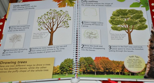 DK How to Draw Book includes two examples if drawing trees