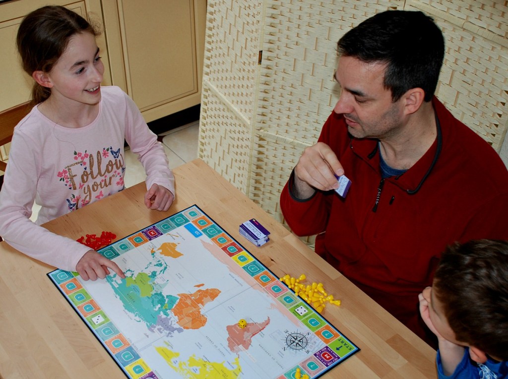 Enjoying learning with On the Map board game by Oaka Books