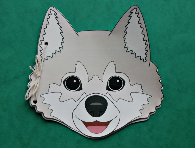 Wolf Booklet for kids. Turn a mask into a booklet for the kids to write in