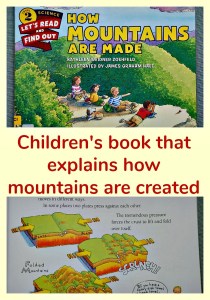 Children's book that explains how mountains are created. Excellent Geography resource to share with younger kids
