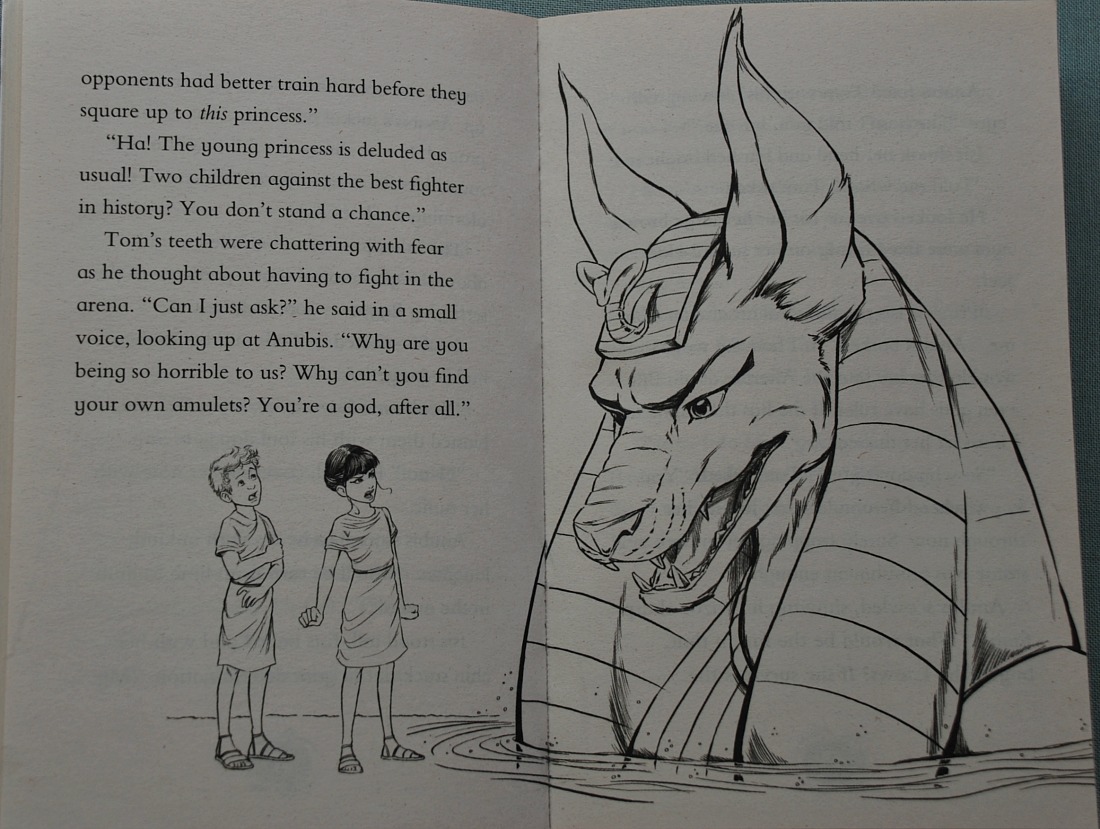 an inside page from one of the Time Hunters book by Chris Blake