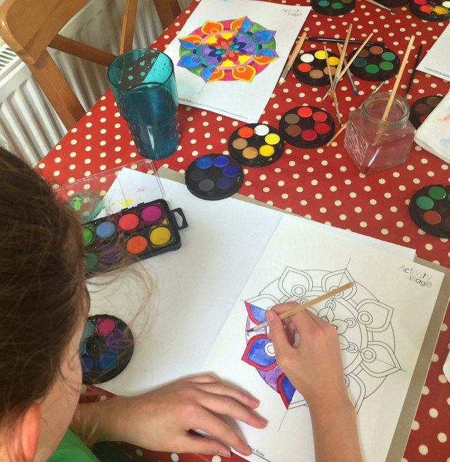 summer art project ofamily learning together