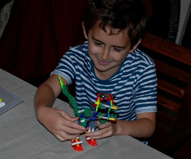 His K'nex dinosaur