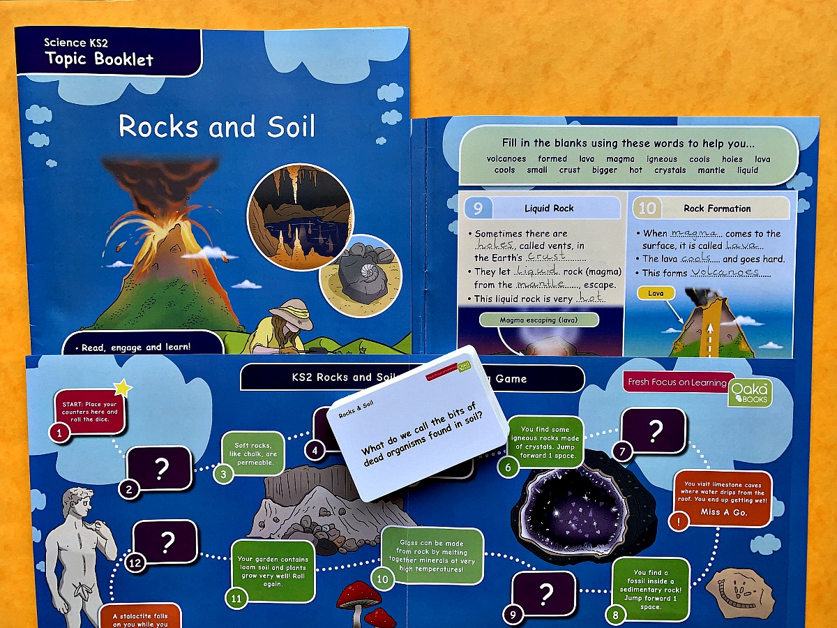 Rocks and Soil KS2 Topic Pack from Oaka Books