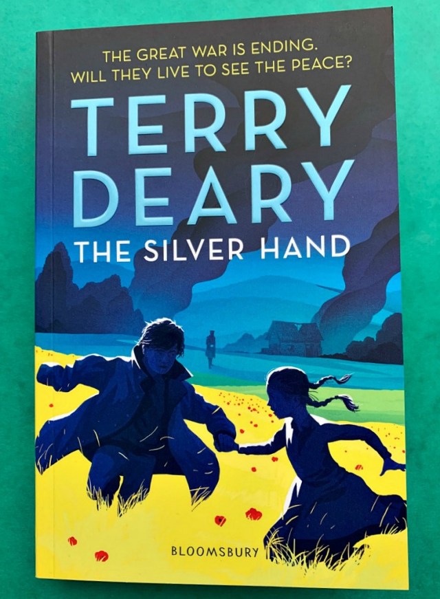 The Silver Hand by Terry Deary. A historical fiction book for children written about the First World War