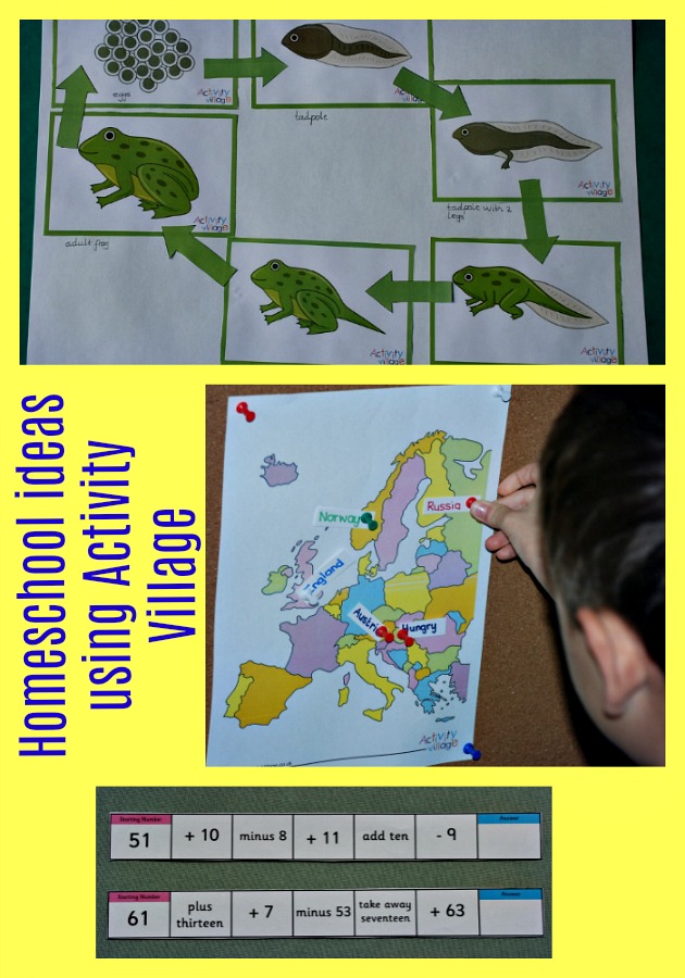 Homeschool ideas using Activity Village pages. Maps, life cycles, maths, sudoku, weather, comprehensions
