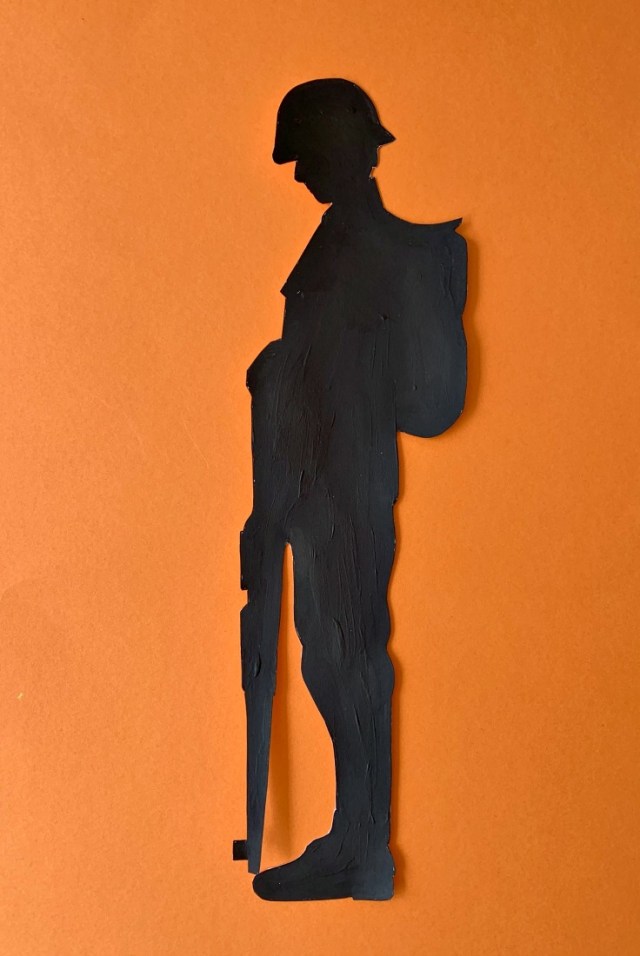 soldier template painted black