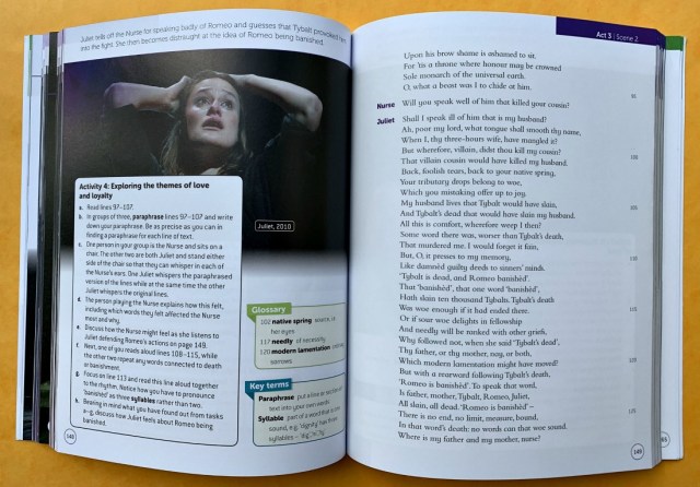 RSC School Shakespeare Romeo and Juliet Act 3 scene 2 text