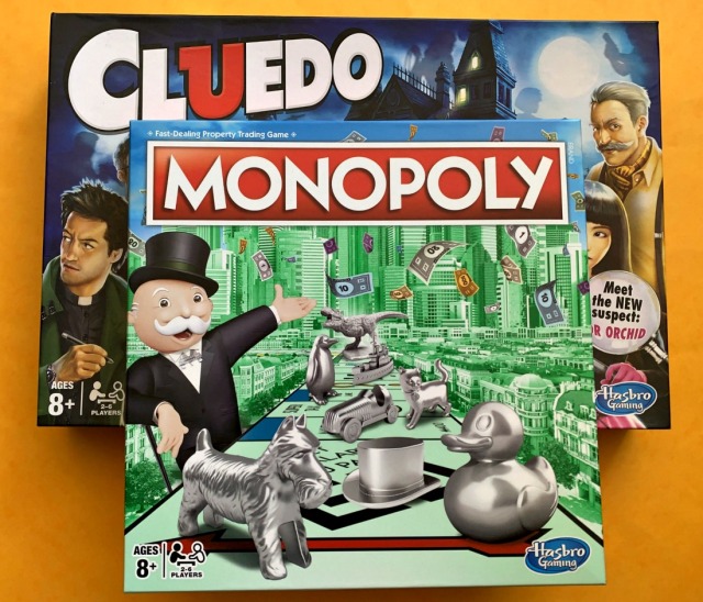 Board Games Monopoly and Cluedo